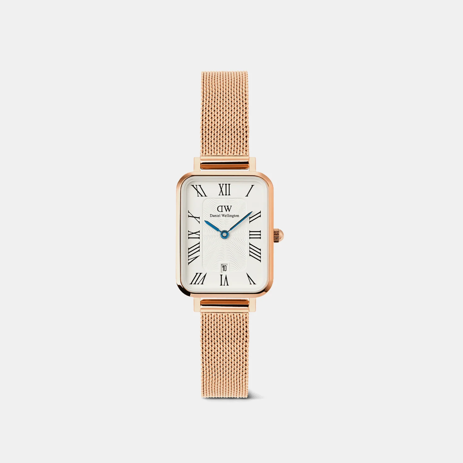 Petite Women Quartz White Dial Analog Mesh Watch DW00100860K