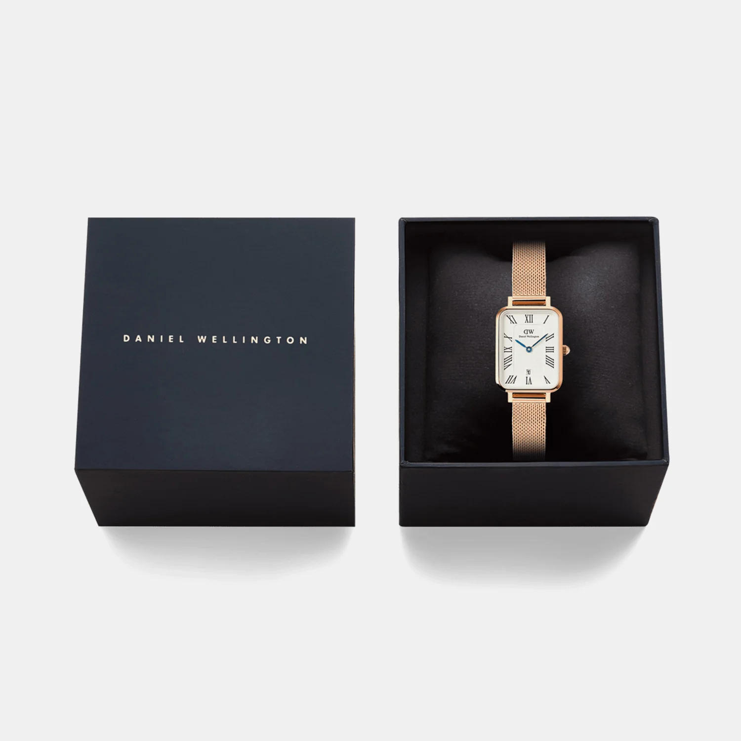 Petite Women Quartz White Dial Analog Mesh Watch DW00100860K - Image 6