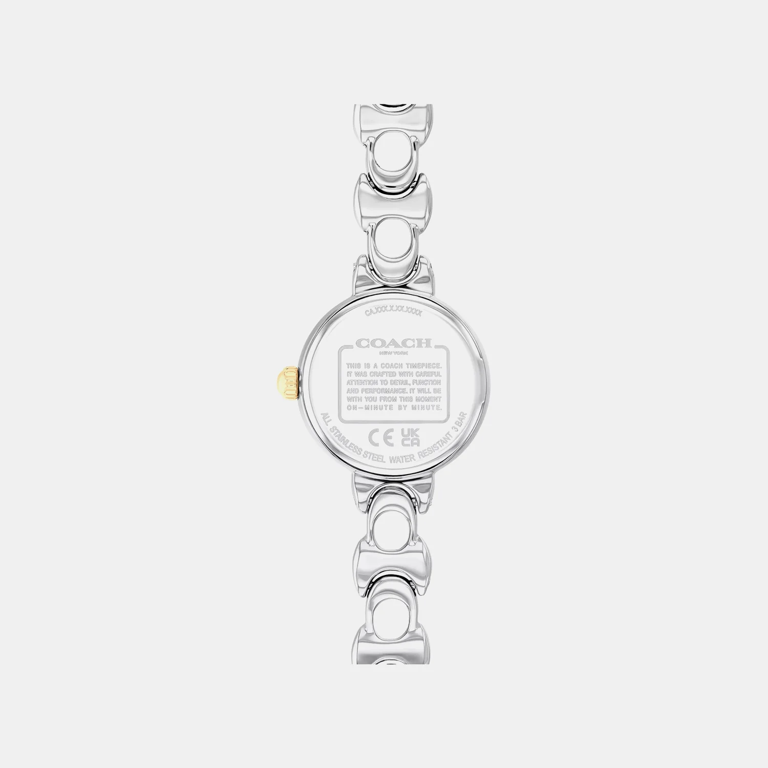 Women Quartz White Dial Analog Stainless Steel Watch 14504653 - Image 4