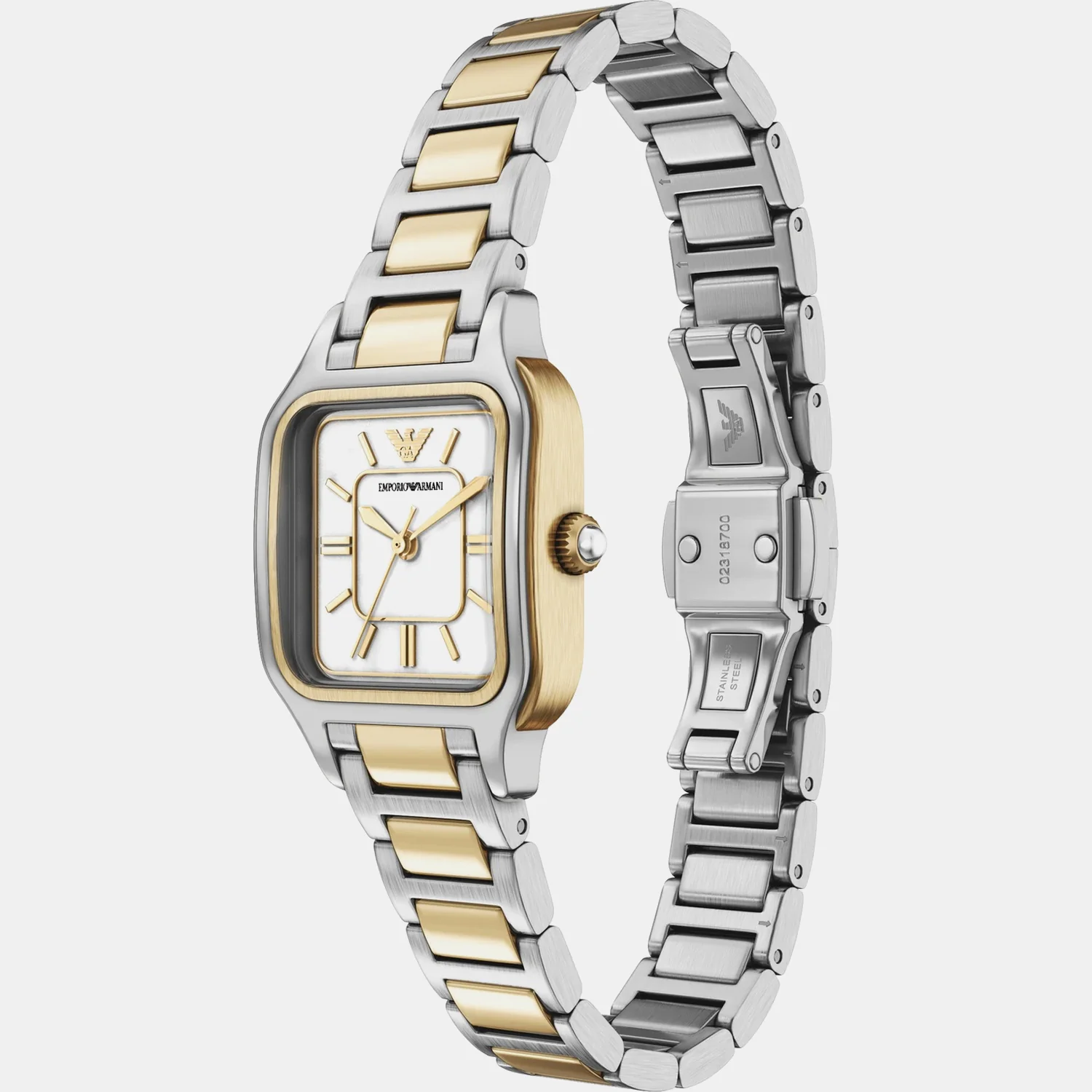 Women Quartz White Dial Analog Stainless Steel Watch AR11745 - Image 3